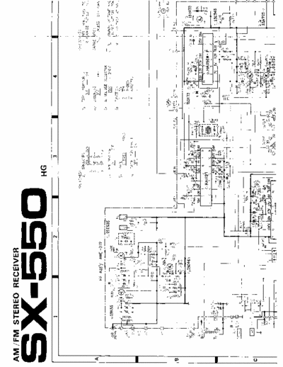 Pioneer sx550 Stereo Receiver and amplifier schematics (1978) for Europe